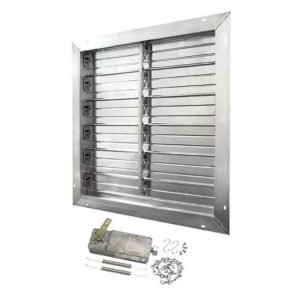 Powered intake shutter