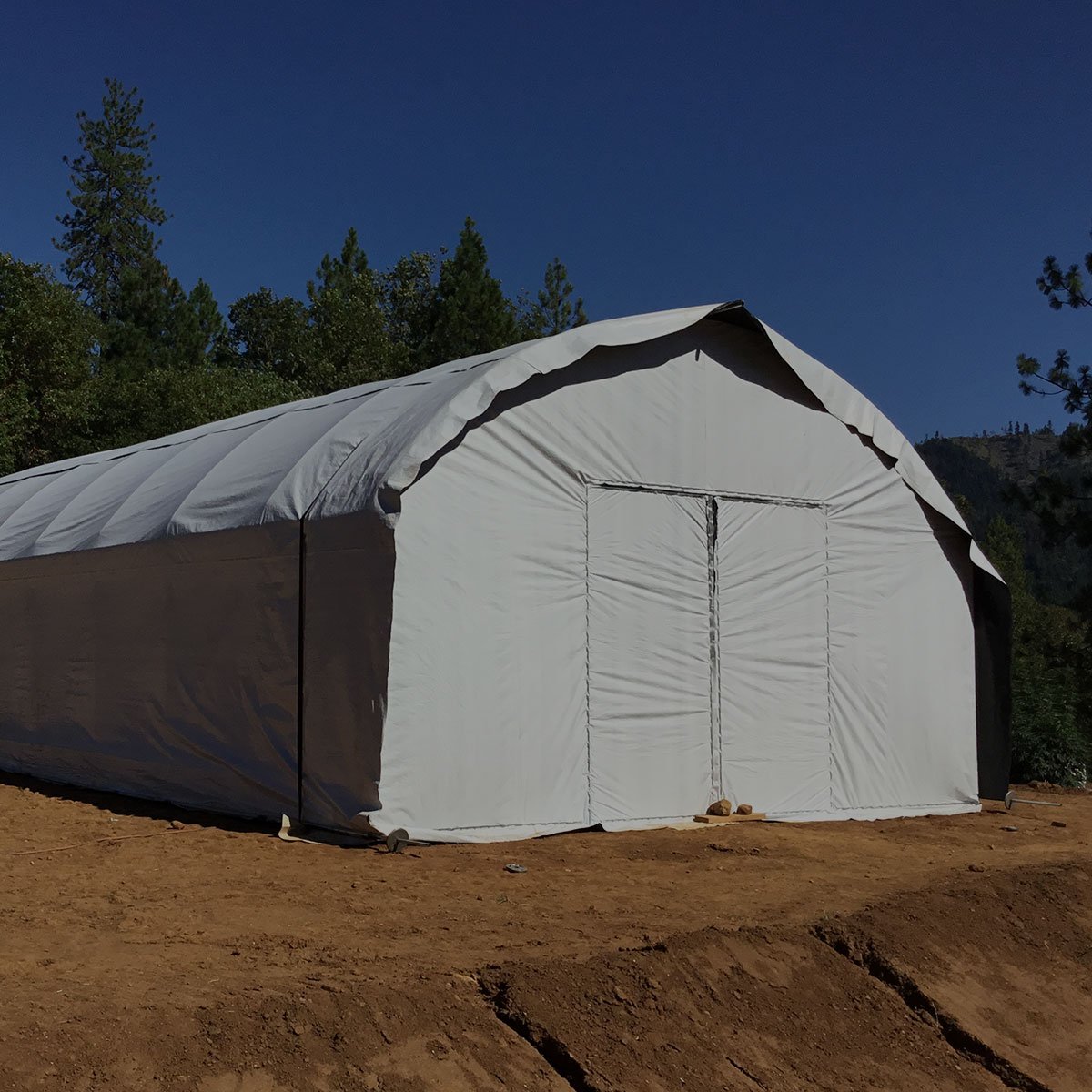 20' Wide Quonset style greenhouse