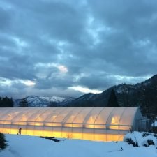Titan Cathedral Greenhouse in the Snowy mountains